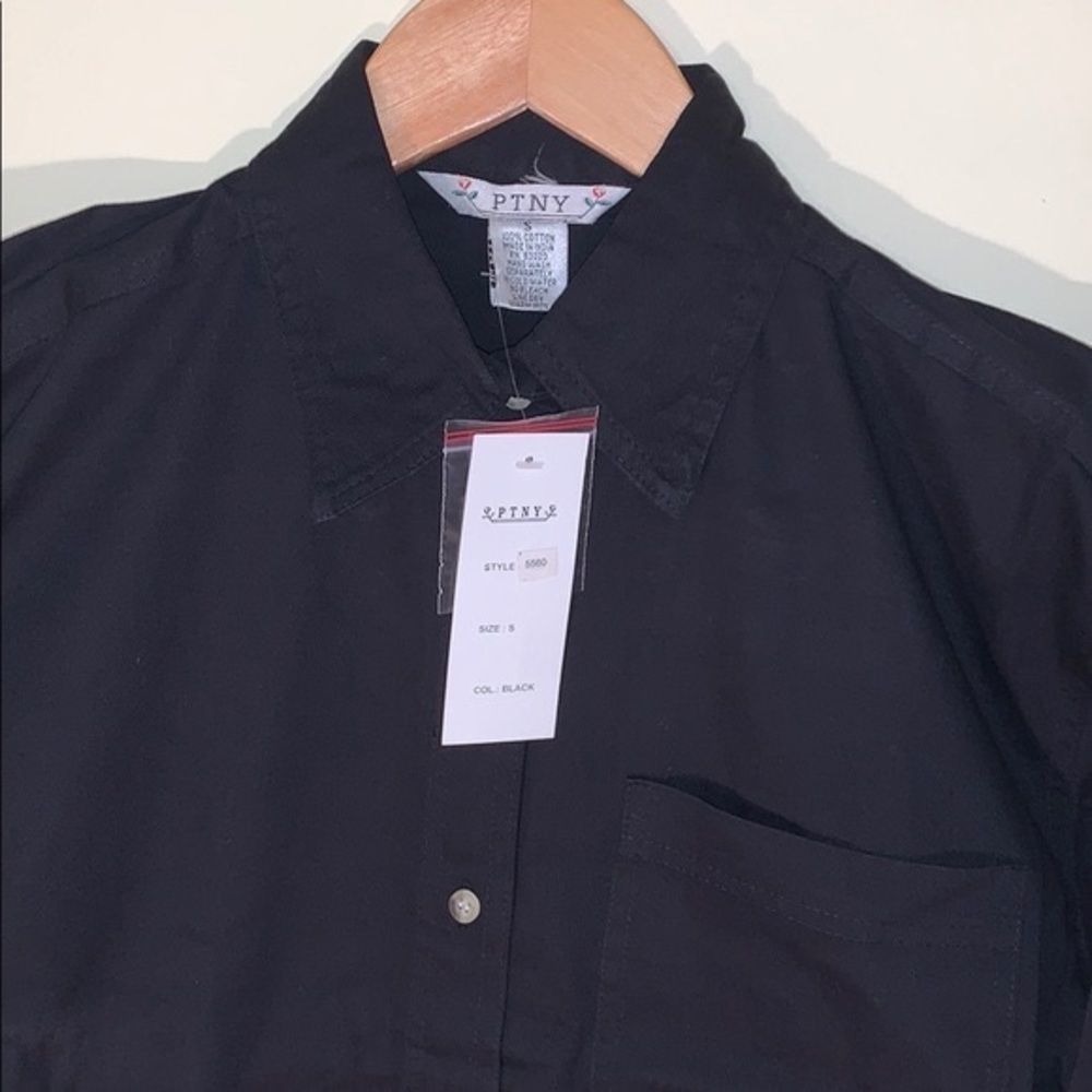 PTNY Black Denim Button Up Shirt - Picture 2 of 3